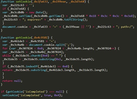 Figure 3. Code for cooking checking